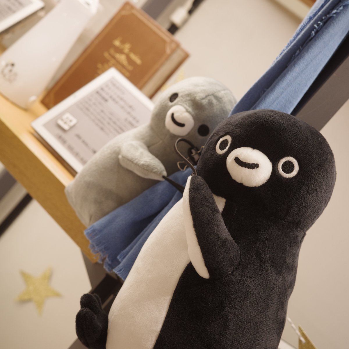 suisuipengu1n's tweet photo. 東京近郊でふいに目が合ってしまうカーテンタッセルペンギンズ🐧
#Suicaのペンギン
#PenguinYearsごいっしょに https://t.co/eqJw6MCtls