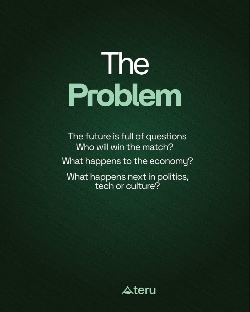 AteruHQ's tweet photo. Ateru is not a betting platform. You’re not gambling or just leaving your opinions in dust. https://t.co/JjFSXIx8hS