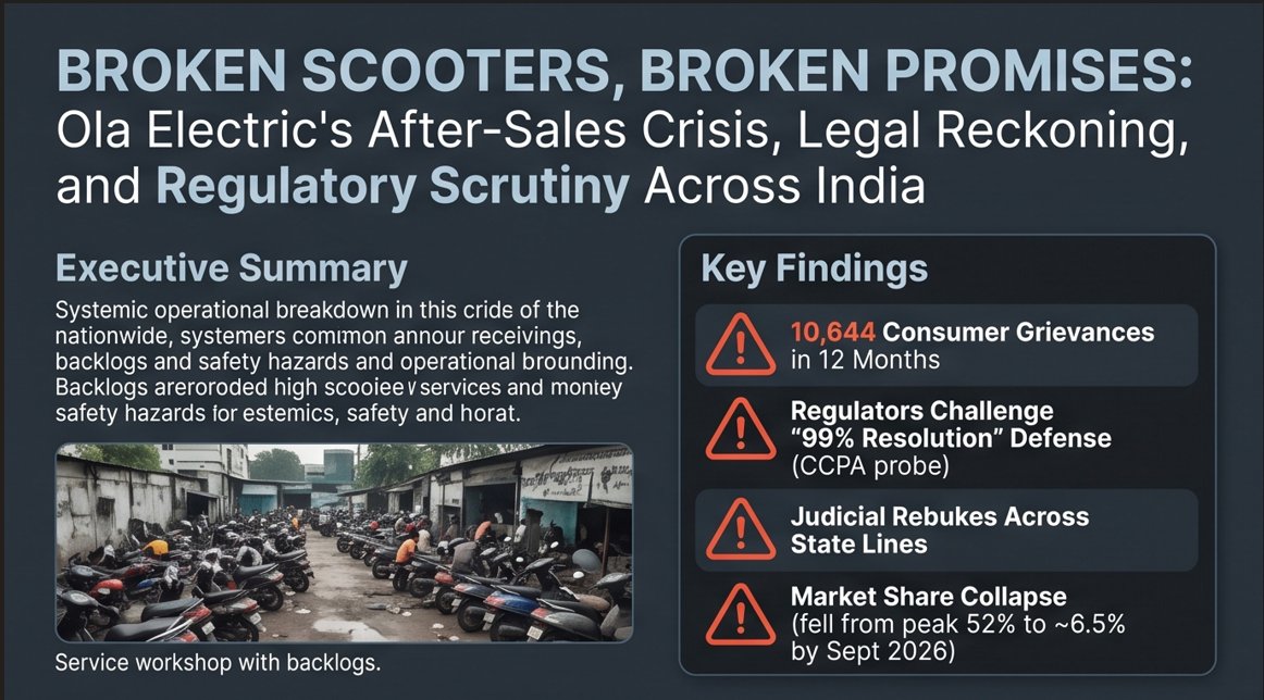 ponzvetri's tweet photo. 🚨 STOP OLA ELECTRIC SALES IN TN: Over 10,644 complaints on National Consumer Helpline! Thousands of EV scooters lie broken in workshop lots.
Urging @CMOTamilnadu to intervene & halt new Ola sales/RTO registrations in Tamil Nadu until service crisis is solved! 🧵👇 (1/7) https://t.co/T1iFjnRY4u