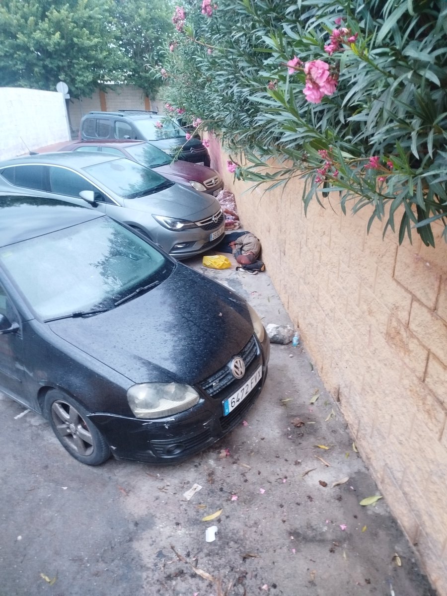 kita_Ruiz's tweet photo. Hoy día  6 de octubre en #Ceuta.Salgo al trabajo ,son las 8:3 y justo al lado del Colegio Público Valle Inclán ,parte posterior por donde tiene que entrar los pequeños ; me encuentro este panorama .Así estamos #CeutaInvadida https://t.co/8KuiOizkQa