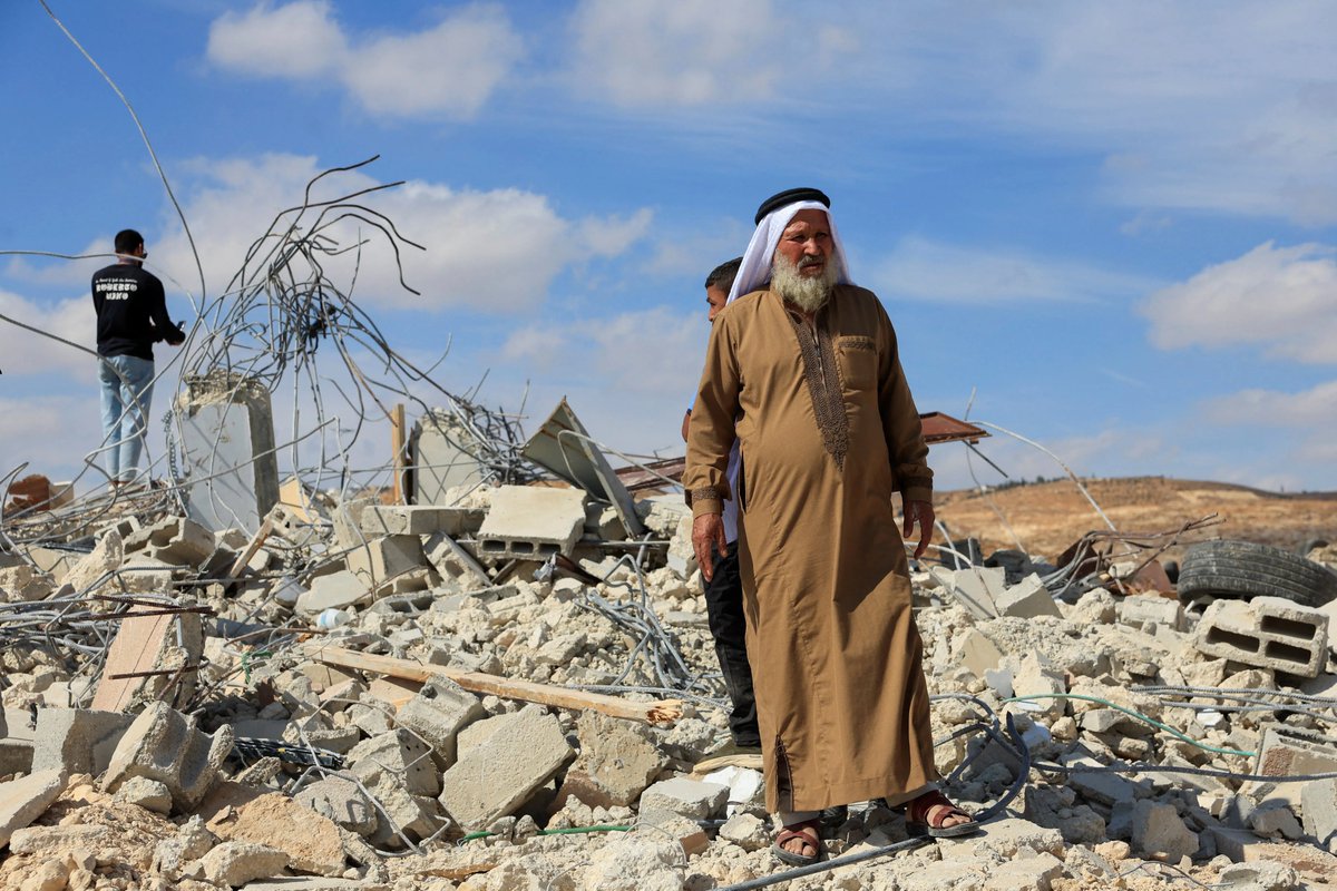 AJEnglish's tweet photo. Israeli forces continue demolitions of Palestinian homes in the occupied West Bank.

🔴 LIVE updates: https://t.co/9Gv3jShERW https://t.co/il0iw5BDbL