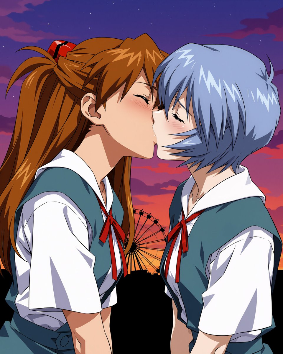 SweetyBunny_moe's tweet photo. Maybe the view isn't the only thing making this moment unforgettable. ✨

#Evangelion #AsukaLangley #ReiAyanami #yuri #girlslove #百合 #エヴァンゲリオン #animeart #fanart https://t.co/PQlQOhbkN2