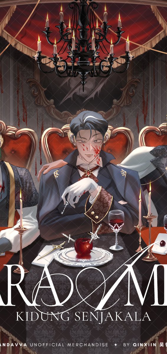 qinxiin's tweet photo. 𝘚𝘪𝘢𝘱𝘢 𝘺𝘢𝘯𝘨 𝘣𝘦𝘳𝘴𝘢𝘭𝘢𝘩? 𝘚𝘪𝘢𝘱𝘢 𝘺𝘢𝘯𝘨 𝘣𝘦𝘳𝘬𝘩𝘪𝘢𝘯𝘢𝘵?

𝘋𝘪 𝘮𝘢𝘭𝘢𝘮 𝘴𝘦𝘯𝘫𝘢𝘬𝘢𝘭𝘢 𝘪𝘯𝘪, 𝘚𝘷𝘢𝘳𝘢 𝘈𝘮𝘦𝘳𝘵𝘢 𝘣𝘦𝘳𝘣𝘪𝘴𝘪𝘬 𝘭𝘪𝘳𝘪𝘩: 𝘑𝘢𝘯𝘨𝘢𝘯 𝘱𝘦𝘳𝘤𝘢𝘺𝘢 𝘴𝘪𝘢𝘱𝘢 𝘱𝘶𝘯. 𝘉𝘢𝘩𝘬𝘢𝘯 𝘱𝘢𝘥𝘢 𝘮𝘦𝘳𝘦𝘬𝘢 𝘺𝘢𝘯𝘨 𝘬𝘢𝘶 𝘴𝘦𝘣𝘶𝘵 𝘱𝘦𝘭𝘪𝘯𝘥𝘶𝘯𝘨𝘮𝘶.

🗝️ SVARA AMERTA: Kidung Senjakala — Merch previews! Special feature @fiiordilatte

📢 PO opens on Oct 10, Stay tuned for details!
#PANDAVVA #SvaraAmerta #Comipara7 #Comifuro23