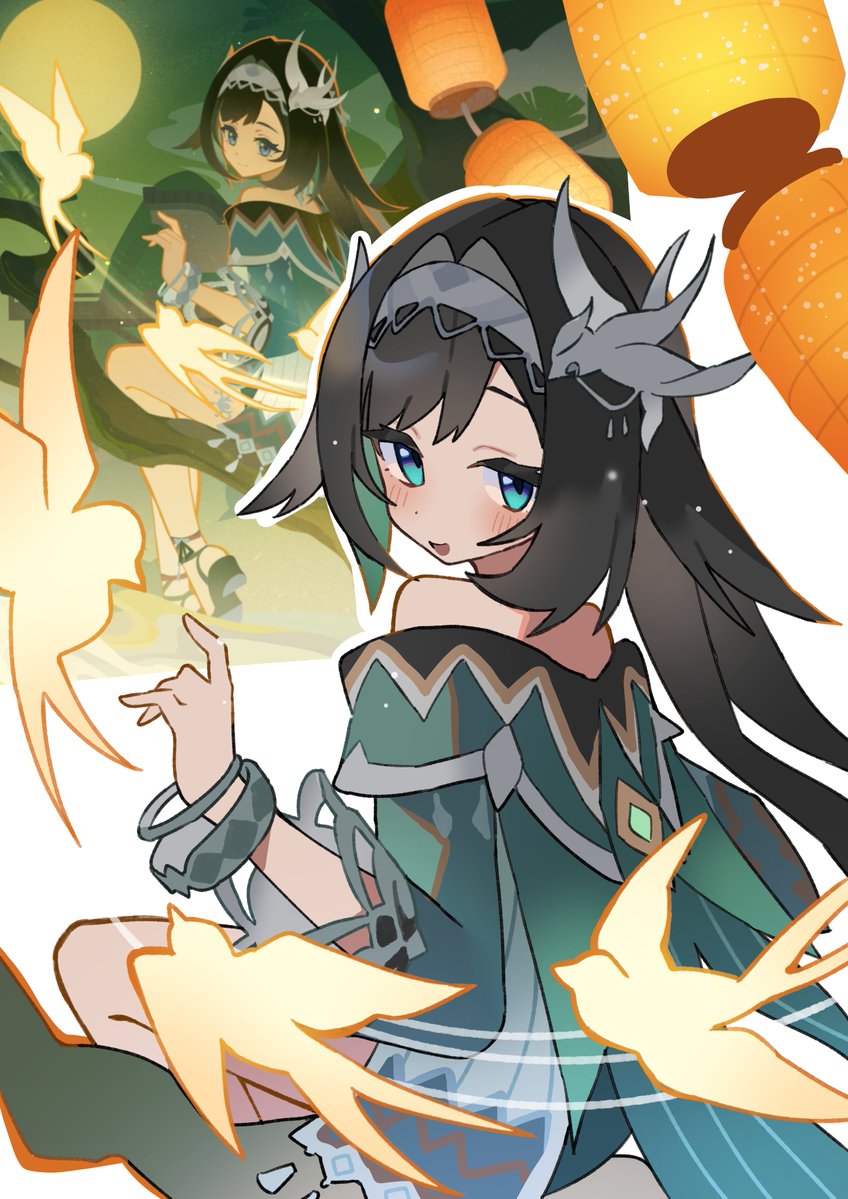 danure_senbei's tweet photo. イベントの藍硯ちゃん可愛すぎ描き

#原神ㅤ 
#藍硯 https://t.co/25ficczxO5