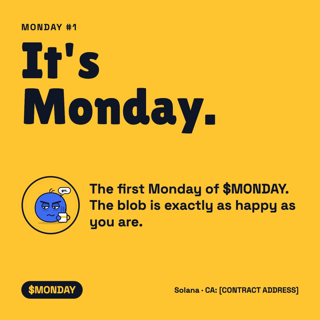 Mondaytoken's tweet photo. Buy monday to make it better. it is currently very low https://t.co/qYhflDWyfM