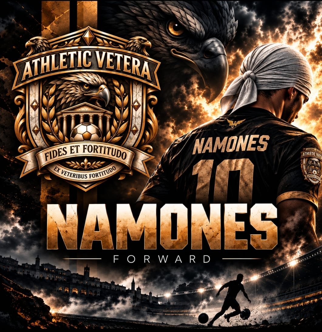 Atl_Vetera's tweet photo. 👑 IL NOSTRO NUMERO 10 &amp; CAPITANO 👑
​🧠 Visione: vede corridoi dove altri vedono muri.
⚡ Classe: palla incollata al piede e dribbling secco.
💪 Leadership: trasforma la pressione in pura energia per tutti.
@Namones_ 
@RT_Proclub @RT_ProClubs @calciomercatox1 @VPGItaly https://t.co/WR0Z9U5Uy8