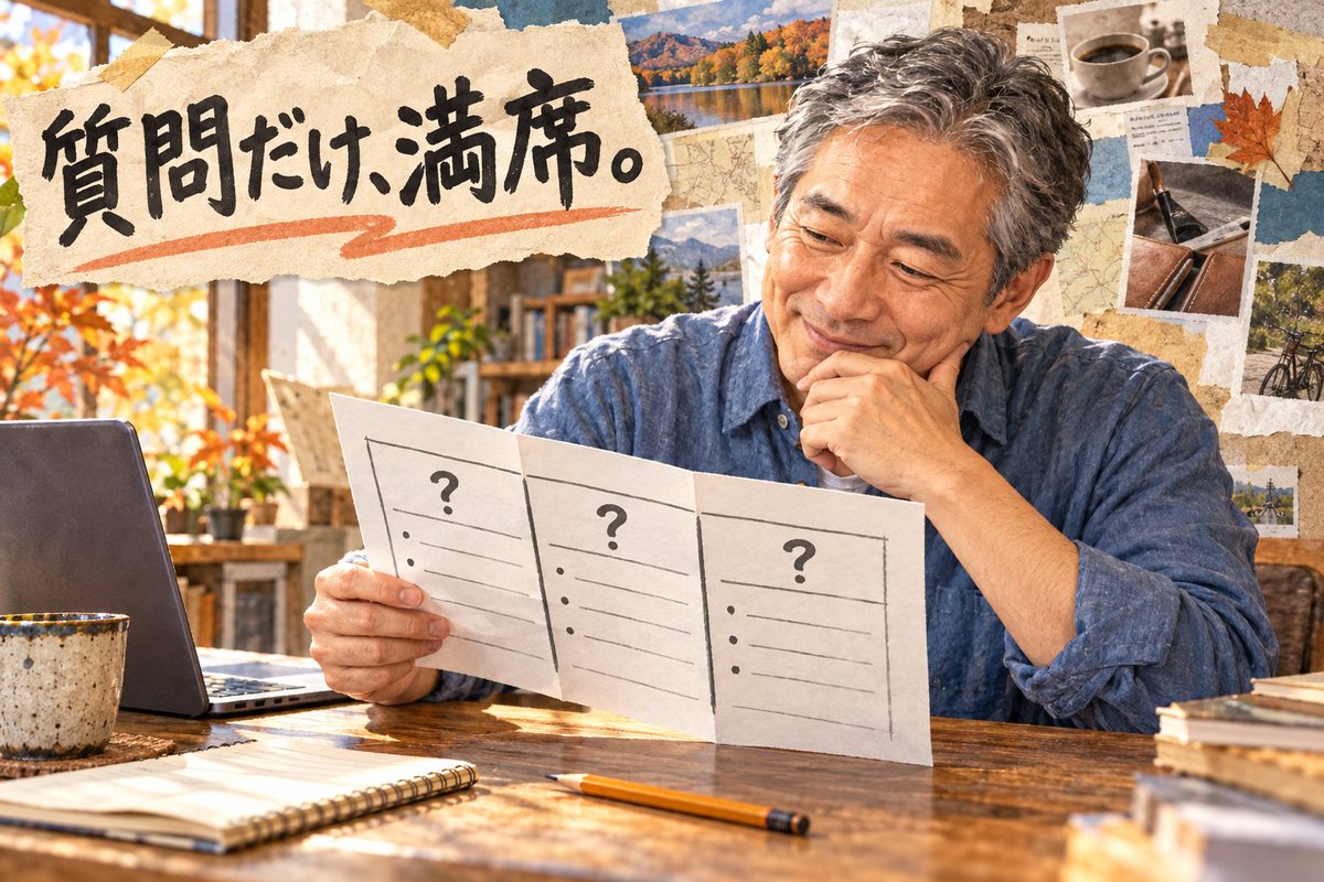 station_mak2's tweet photo. フランチャイズを比べようと、白い紙を三つに折った私。ところが会社名は空欄のまま、聞きたいことばかり増えていきます。「オーナー」という響きに少し惹かれた午後、費用や支援を書き出すうちに、丸をつけたい場所が変わってきました。資料請求を考えるまでの小さな話です。
https://t.co/pOXTYctFCO https://t.co/MJ2PRn6iCo