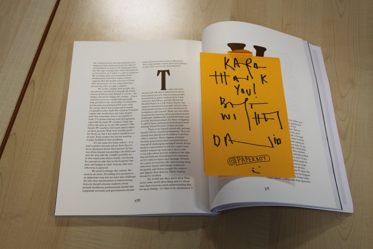 clydebankhigh's tweet photo. Huge congratulations to Kara, whose short story Unashamed has been published in the 10th issue of Paperboy Magazine! She joins former pupil Daisy Gibson, who also features in this issue. What an amazing achievement! 👏🌟
#paperboymagazine #YoungWriters #PublishedAuthor https://t.co/0473dMwDcv
