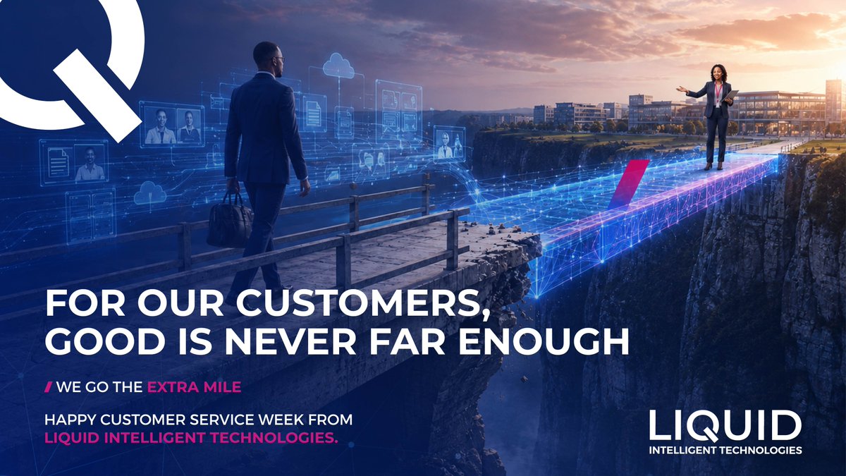 LiquidInTechRW's tweet photo. This Customer Service Week, we're celebrating YOU! Thank you for being part of our journey. We remain committed to Going the Extra Mile to serve you better, every day.#CustomerServiceWeek #GoingTheExtraMile #CustomerFirst https://t.co/wOMPcFaKGd