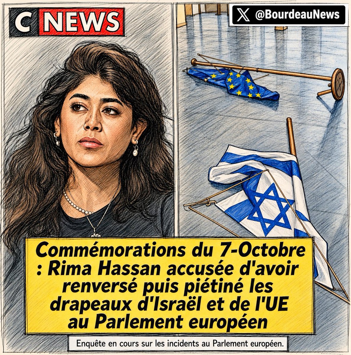 BourdeauNews's tweet photo. 🇮🇱🇪🇺 Comme l'a si bien fait @fxbellamy , condamnez-vous les actes de la députée européenne Rima Hassan ?

🅰️. Oui
🅱️. Non
#7Oct https://t.co/RHJ26c238W