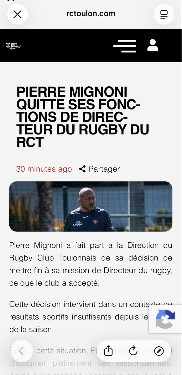 RideZeBigOne's tweet photo. Une bonne décision.
#RCT #Mignoni #Toulon https://t.co/sCb3j2EOJ1
