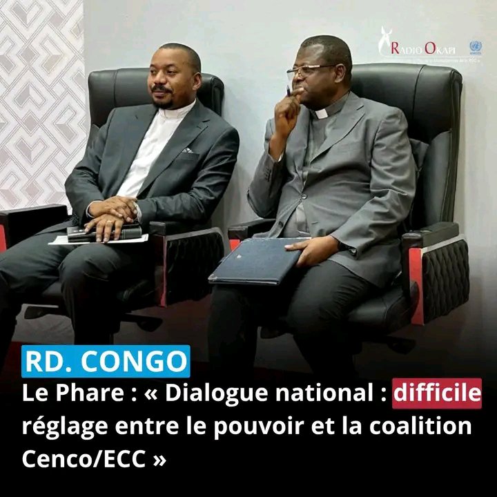 NovyBomoloBB's tweet photo. #RDC : 🇨🇩 Le tandem #CENCO_ECC dit non au monologue tel que voulu par le pouvoir en place #USN dont la finalité semble ne plus être pour le retour de la paix à l'Est du Congo...
Un bras de fer qui s'annonce houleux https://t.co/f9NRQsANCF https://t.co/1QefRiesJ4