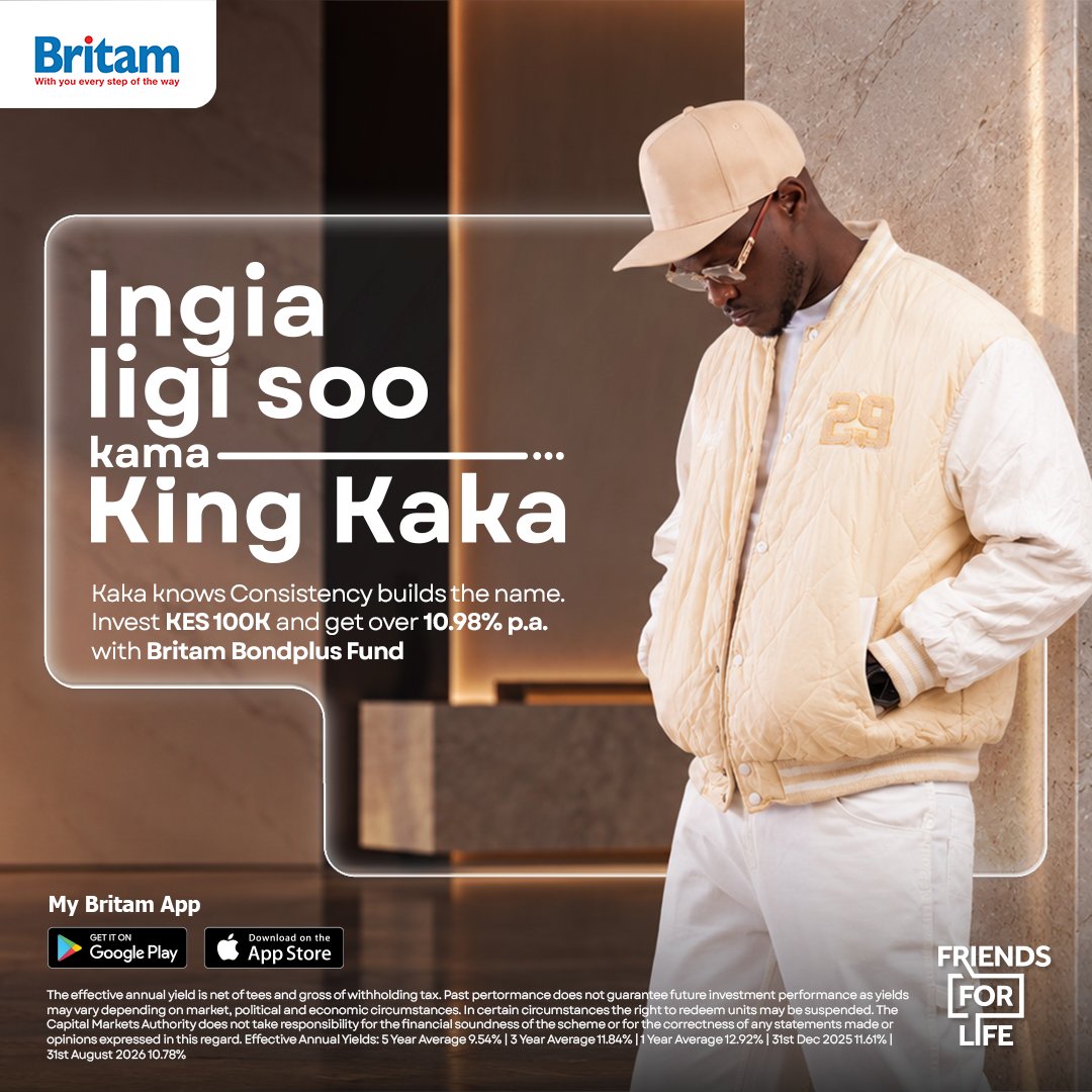 BritamEA's tweet photo. Nobody wakes up at the top of the game.

You put in the work and stay consistent. Money is no different.  KSh 100K isn’t always one big deposit. Sometimes it’s KSh 1,000 followed by another smart move, then another.

Ingia Ligi Soo Kama Kaka. Dial *778# or WhatsApp Bella on 0705 100 100 to get started.