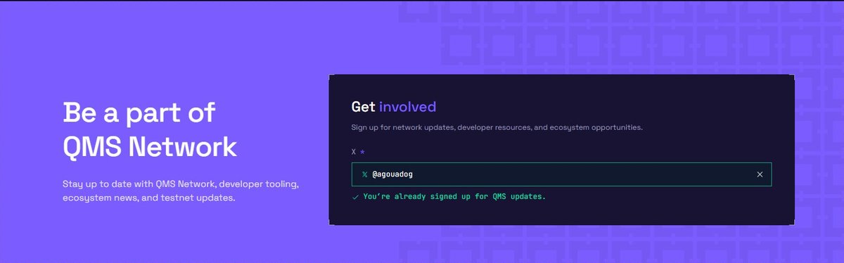 agouadog's tweet photo. Be a part of $QMS Network ecosystem and you'll realize it's built different. Proud to be part of this journey. #QMS #QMSNetwork
https://t.co/yc4KiIwO69 https://t.co/ZiDthVXbTp