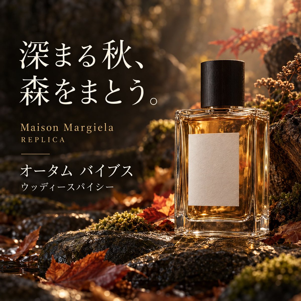 nonomuuuu_'s tweet photo. 深まる秋、森をまとう。

Maison Margiela Fragrances
レプリカ オードトワレ
オータム バ���ブス

シダーウッドやモス アコード、ピンクペッパー、カルダモンが香りのキー。
森林の歩道と紅葉をイメージした、ウッディースパイシーの香調です。

肌から少し離してスプレーし、つけた後はこすらずに。

#メゾンマルジェラ #香水