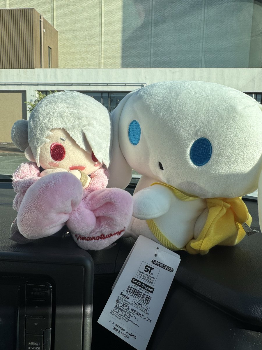 Kinoko0809's tweet photo. 今回は車が代車なので、目印のためにアイシナちゃんをお連れしましたー！可愛いのが並んでいるわ。物販でも無事今剣ちゃんげっとー！昨日夜鍋してうちわと共に夜公演を
楽しみます！ https://t.co/R6nx3Zlmv6