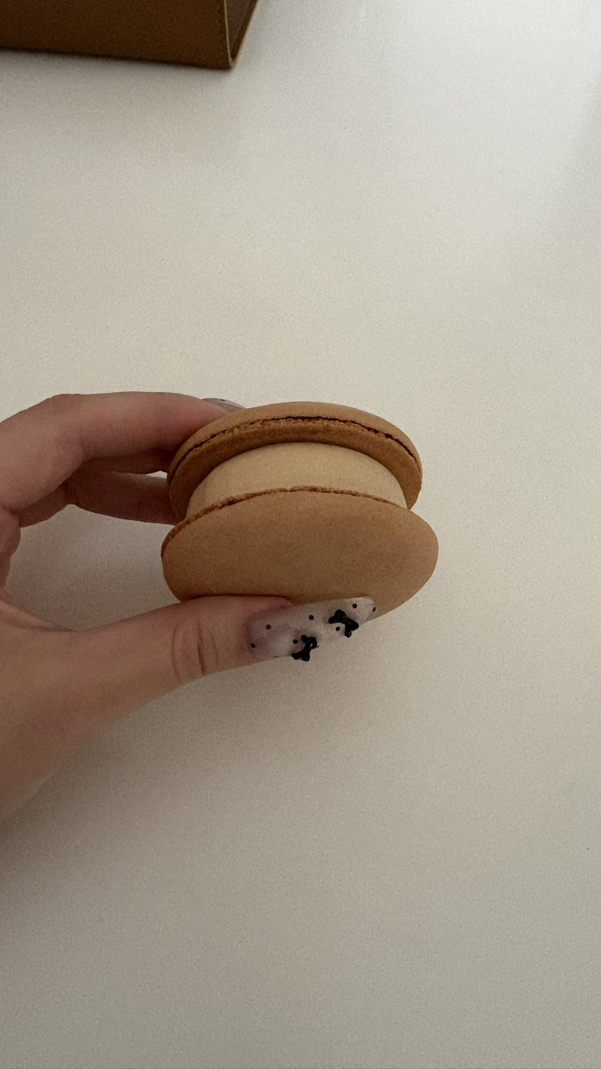 __22_k_'s tweet photo. だいっすきなマカロンアイス
去年は1回しか出会えなかったから今年はもう4個買った🧡 https://t.co/ROx8qzvyuB