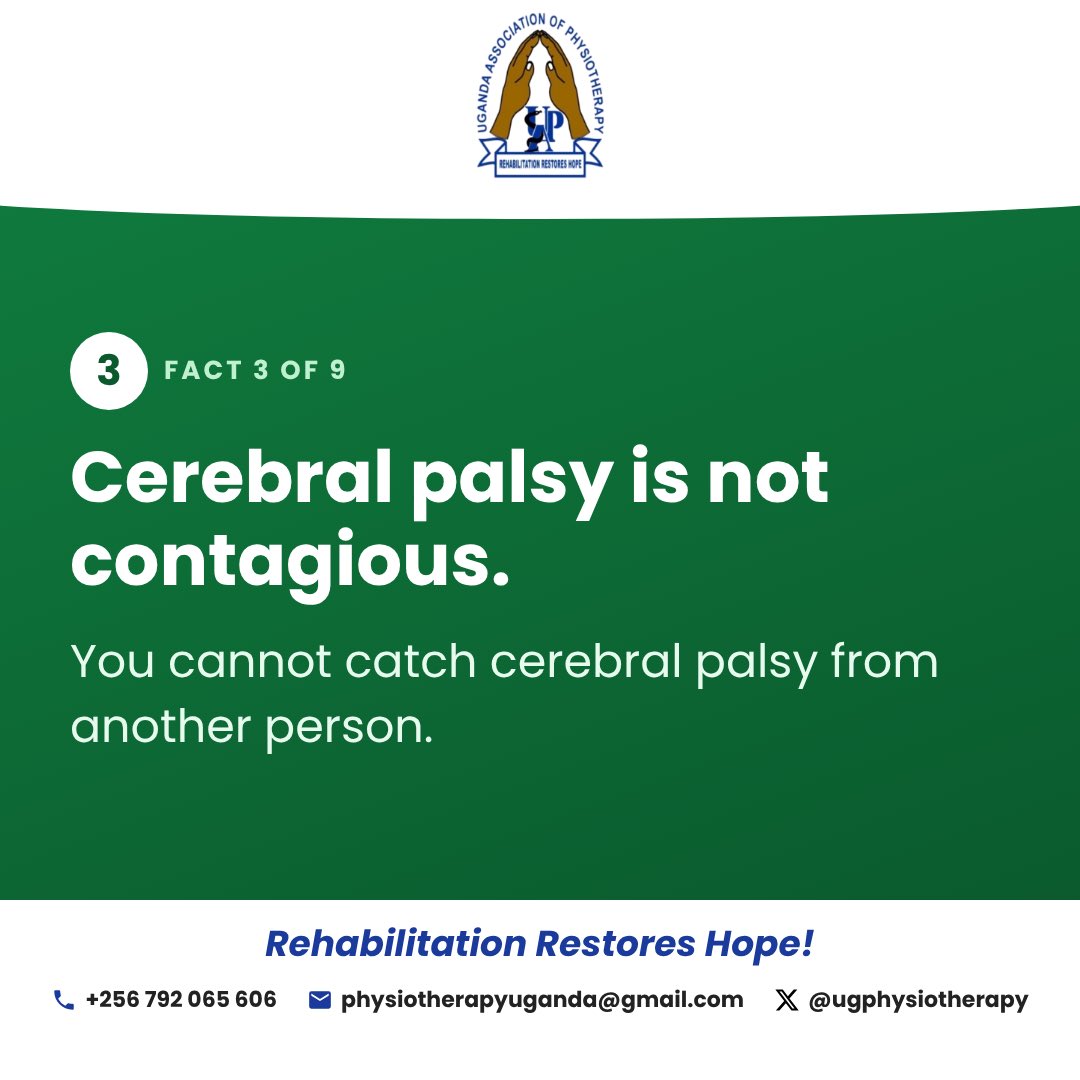 Ugphysiotherapy's tweet photo. Here are some facts about Cerebral Palsy! 

#WorldCPDay26 https://t.co/tY3Yk3Uu2Z