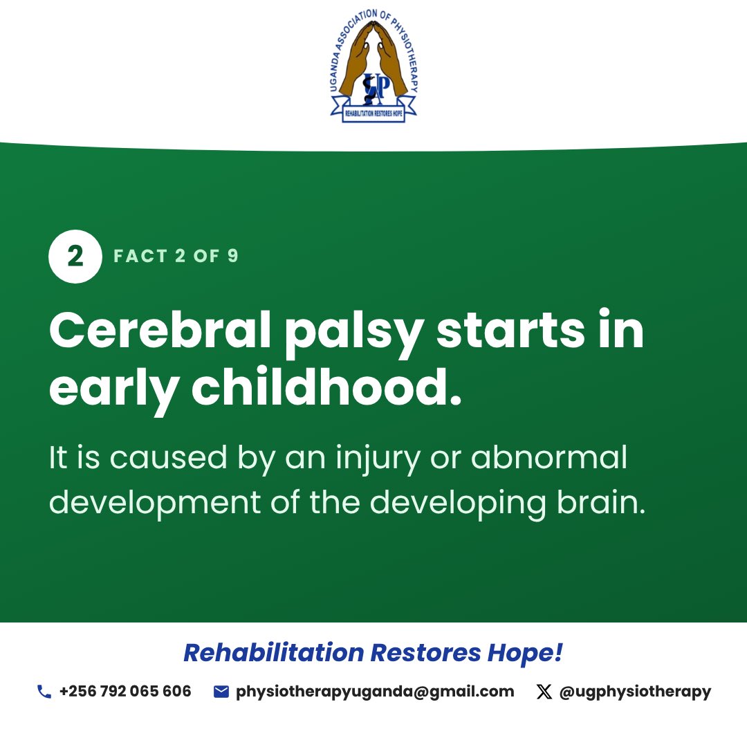 Ugphysiotherapy's tweet photo. Here are some facts about Cerebral Palsy! 

#WorldCPDay26 https://t.co/tY3Yk3Uu2Z
