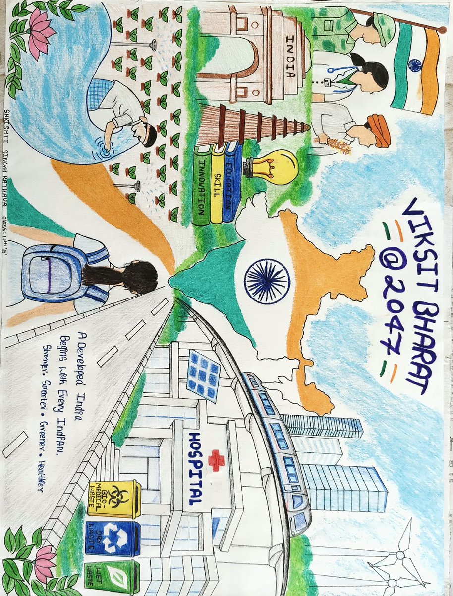 KvSatna's tweet photo. 🇮🇳 Sewa Sankalp Abhiyan at PM SHRI KV No. 1 Satna! Students participated enthusiastically in Drawing &amp; Debate Competitions on “25 Crore Bachchon ke Sapnon ka Bharat.” 🎨🗣️

#PMShri #KVNo1Satna #SewaSankalpAbhiyan #KVS #ViksitBharat https://t.co/uAZITNowgK