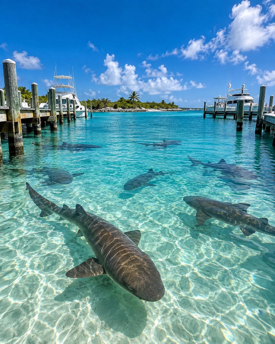 msslindia's tweet photo. Imagine looking down and seeing this beneath your feet. 🦈🌊

Exuma, Bahamas 📍 https://t.co/CQchGrrmi8