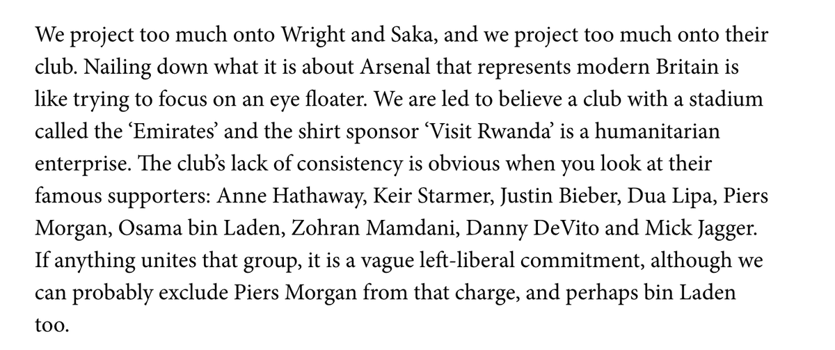 AngusColwell's tweet photo. Arsenal don’t represent Britain. Man City do.

I wrote about the fantasy of Arsenal’s Britain here 👇

https://t.co/iEwIDr3Z6U https://t.co/ogFhnPu5rn
