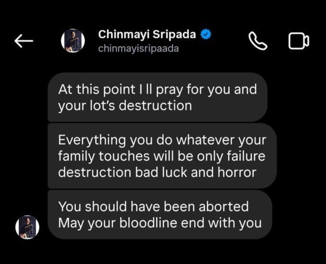 DeepikaBhardwaj's tweet photo. You're the last person on this planet who should be talking about soul @Chinmayi 

You have turned your personal issues to a dedicated hate campaign on basis of Gender, ideologies and what not 

So Shut the Bhakk Up https://t.co/iBv8oP0249