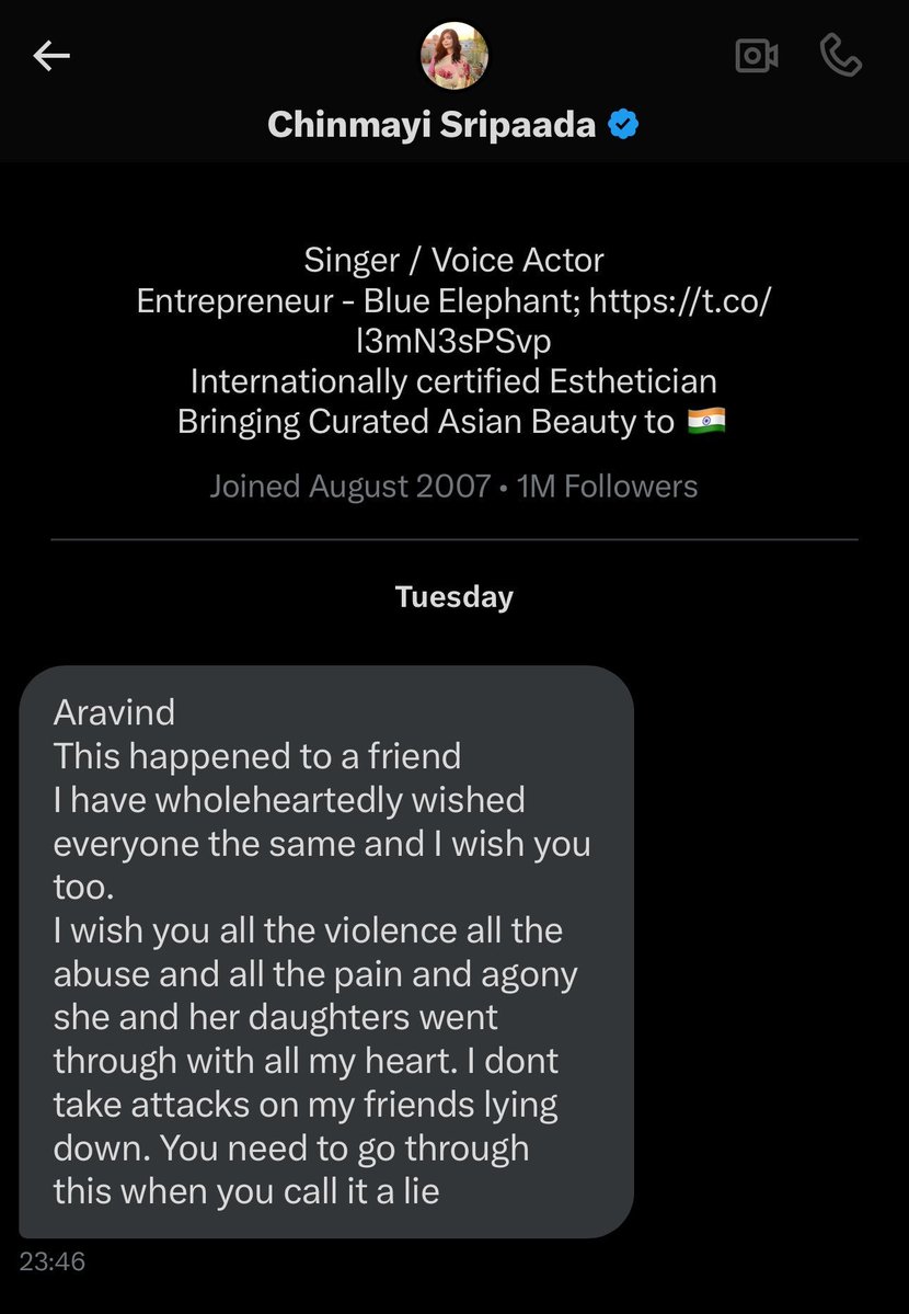 DeepikaBhardwaj's tweet photo. You're the last person on this planet who should be talking about soul @Chinmayi 

You have turned your personal issues to a dedicated hate campaign on basis of Gender, ideologies and what not 

So Shut the Bhakk Up https://t.co/iBv8oP0249
