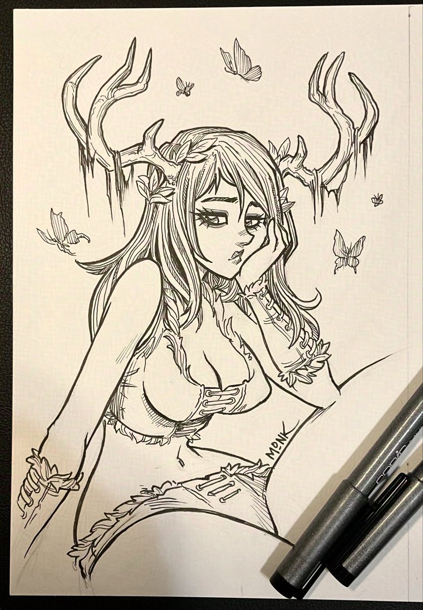 illustratormonk's tweet photo. Day 5 - Antlers
#inktober #artober https://t.co/QzMrfxAIdZ