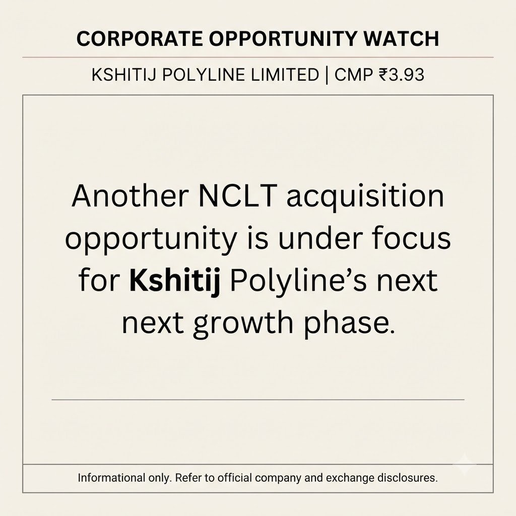 _ShivaM9's tweet photo. Kshitij Polyline CMP ₹3.93 — market mein discussion ka reason multiple developments hain. Omkar acquisition ke saath recycling, plastics operations, relisting and debt reduction remain key themes. #Multibagger_Nse_Stock https://t.co/OAPmtcbm6I