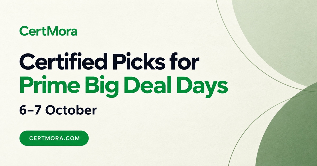 CertMora's tweet photo. Prime Big Deal Days is on, 6–7 October. 12 certified supplement picks per market — every one holds an outside lab's seal and is sold on Amazon.

US: https://t.co/O1LeWJA4Ml
UK: https://t.co/ckQU3L35lK

#Supplements #ThirdPartyTested https://t.co/iEIRu73vbq