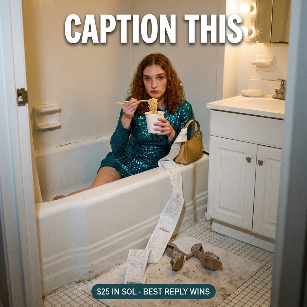 itsfeebie's tweet photo. caption this 🧾 best reply wins $25 in SOL, paid from my trading fees. no purchase needed. winner picked tomorrow at 20:00 UTC and the receipt goes up here. $FEEBIE https://t.co/ZiDOUbdHoF