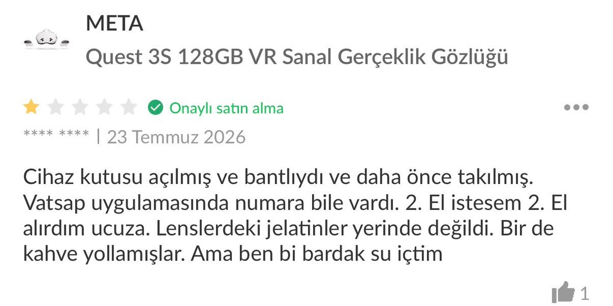 EdremitliAfsin's tweet photo. @Trendyol @TrendyolDestek 40 GÜNÜ GECTİ, PARAMI GERİ VERİN ARTIK!!!
Bende dahil bir çok müşterinize sıfır ürün diye kullanılmış ve ikinci el ürün satıyor. Siz müşterilerinizi korumuyorsunhz diye rahat rahat devam ediyor. https://t.co/H1NyxMKKK9