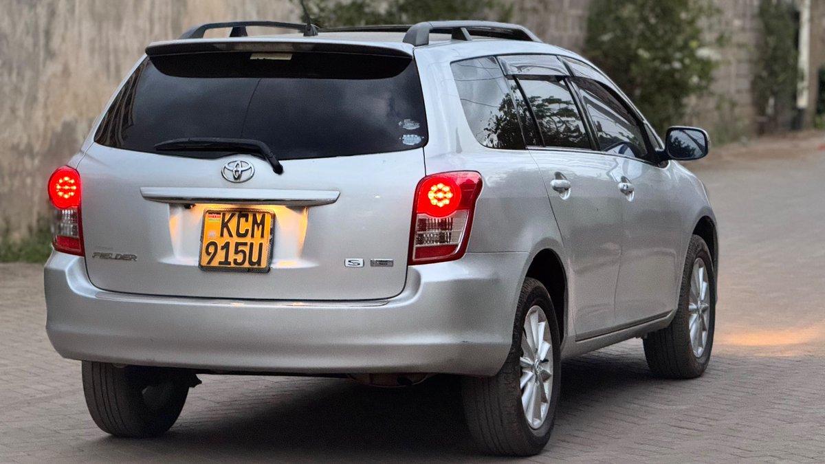 JaMtoka's tweet photo. - 2010 Toyota Fielder S 🇯🇵 (ZRE142G)
- KSh1.28 Million
- Fuel Tank: 50L
- 11-15km/litre
- Mileage: 146,272km
- Location: Nairobi 🇰🇪 
- +254733665551 (WhatsApp)

- 1.8-litre 4-Cylinder NA with Valvematic + Dual VVT-i, DOHC 16-valve (2ZR-FAE)
- 144bhp @ 6400 rpm
- 176Nm @ 4400 rpm
- Super CVT-i
- Front Wheel Drive

- Suspension:
√ MacPherson Strut with Coil Springs
√ Rear: Torsion Beam with Coil Springs
√ Front Brakes: Ventilated Discs
√ Rear Discs: Drums (Leading-Trailing)
√ Tyres: 195/55R16 86V
√ Steering: Power-Assisted Rack-and-Pinion 

√ Ground Clearance: 160mm

- ABS
- Brake Assist
- EBD
- GOA Impact-Absorbing Body
- HID Projector Headlights
- 2 Airbags

- 16" Alloy Rims
- Fog Lights
- Fabric Seats
- Sunroof
- Wing Mirror Blinkers