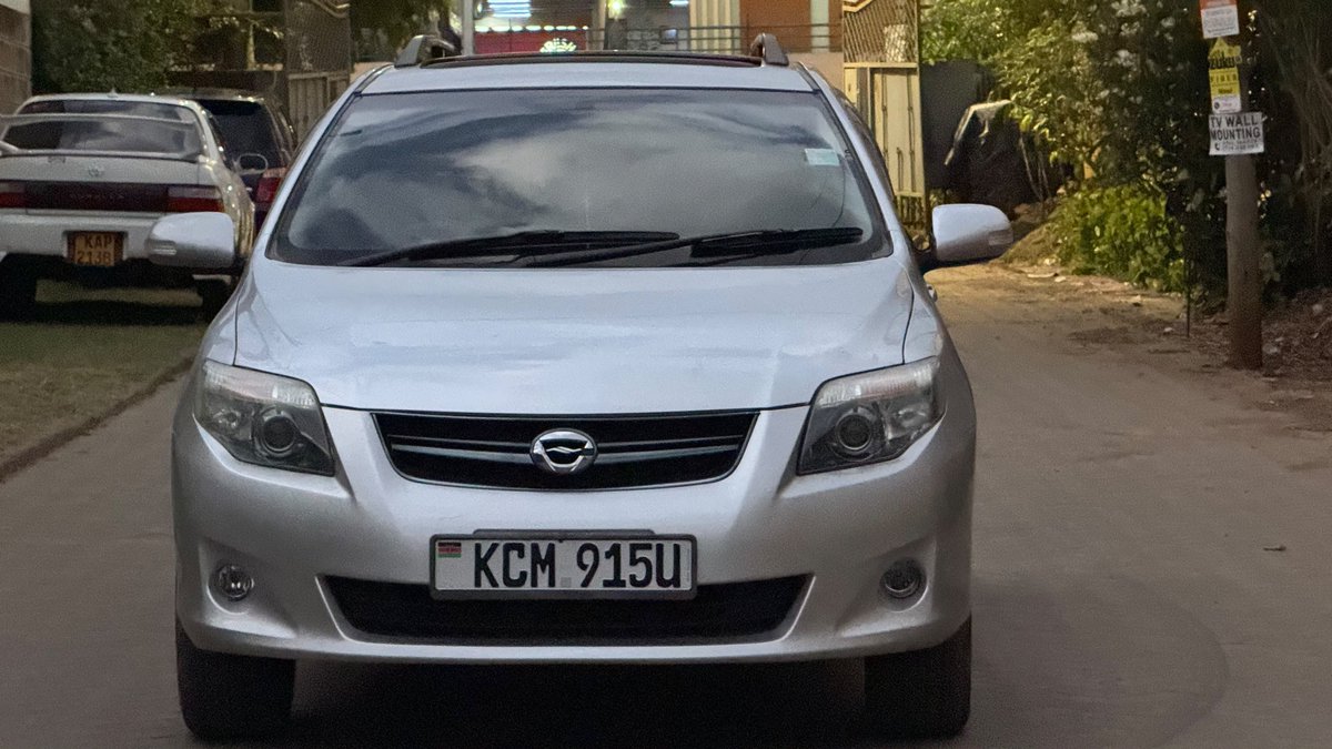 JaMtoka's tweet photo. - 2010 Toyota Fielder S 🇯🇵 (ZRE142G)
- KSh1.28 Million
- Fuel Tank: 50L
- 11-15km/litre
- Mileage: 146,272km
- Location: Nairobi 🇰🇪 
- +254733665551 (WhatsApp)

- 1.8-litre 4-Cylinder NA with Valvematic + Dual VVT-i, DOHC 16-valve (2ZR-FAE)
- 144bhp @ 6400 rpm
- 176Nm @ 4400 rpm
- Super CVT-i
- Front Wheel Drive

- Suspension:
√ MacPherson Strut with Coil Springs
√ Rear: Torsion Beam with Coil Springs
√ Front Brakes: Ventilated Discs
√ Rear Discs: Drums (Leading-Trailing)
√ Tyres: 195/55R16 86V
√ Steering: Power-Assisted Rack-and-Pinion 

√ Ground Clearance: 160mm

- ABS
- Brake Assist
- EBD
- GOA Impact-Absorbing Body
- HID Projector Headlights
- 2 Airbags

- 16" Alloy Rims
- Fog Lights
- Fabric Seats
- Sunroof
- Wing Mirror Blinkers