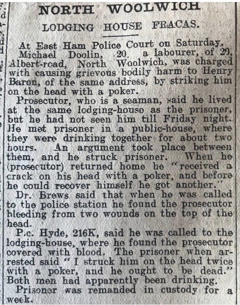 ColinAGrainger's tweet photo. Reflections of the past 11,073-4. Two items from the East Ham Recorder of 1911 giving a glimpse of local life. https://t.co/PbkPYlcpaI