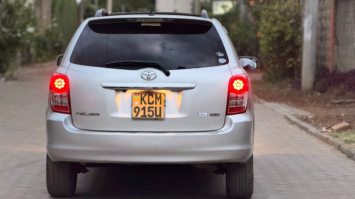 JaMtoka's tweet photo. - 2010 Toyota Fielder S 🇯🇵 (ZRE142G)
- KSh1.28 Million
- Fuel Tank: 50L
- 11-15km/litre
- Mileage: 146,272km
- Location: Nairobi 🇰🇪 
- +254733665551 (WhatsApp)

- 1.8-litre 4-Cylinder NA with Valvematic + Dual VVT-i, DOHC 16-valve (2ZR-FAE)
- 144bhp @ 6400 rpm
- 176Nm @ 4400 rpm
- Super CVT-i
- Front Wheel Drive

- Suspension:
√ MacPherson Strut with Coil Springs
√ Rear: Torsion Beam with Coil Springs
√ Front Brakes: Ventilated Discs
√ Rear Discs: Drums (Leading-Trailing)
√ Tyres: 195/55R16 86V
√ Steering: Power-Assisted Rack-and-Pinion 

√ Ground Clearance: 160mm

- ABS
- Brake Assist
- EBD
- GOA Impact-Absorbing Body
- HID Projector Headlights
- 2 Airbags

- 16" Alloy Rims
- Fog Lights
- Fabric Seats
- Sunroof
- Wing Mirror Blinkers