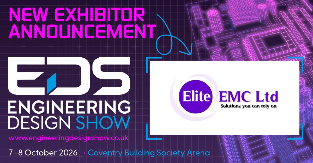 EngDesignShow's tweet photo. Excited to welcome Elite EMC Ltd to The EDS 2026!

Elite EMC Ltd provides specialist testing, compliance and engineering support to help product teams validate performance and prepare designs for market.

Register for free today: https://t.co/x1MWFQotdZ https://t.co/VcgjRceh4D