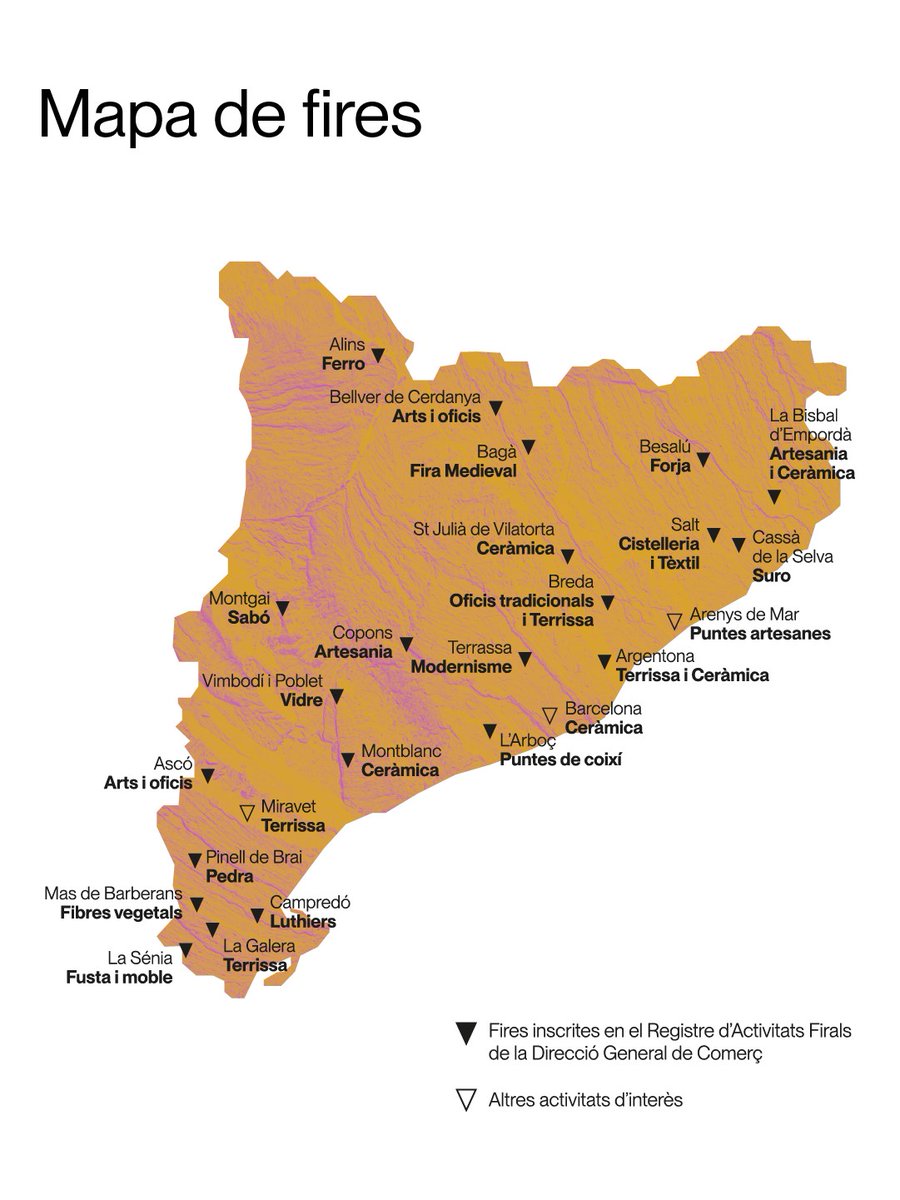 ccamcat's tweet photo. 🤔 Aquest 2026, l’artesania recorre tot Catalunya!

2️⃣2️⃣ fires + 3 esdeveniments especials per descobrir peces úniques i talent local 🏺⚒️

📆 Consulta el calendari 👉🏼 https://t.co/NiyODZ47df

A quines aniràs? https://t.co/15LtWonxKL
