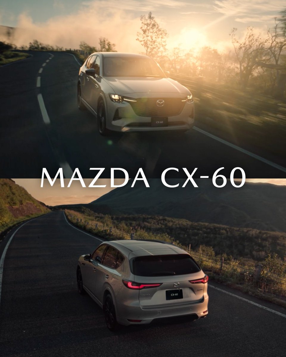 Mazda_PR's tweet photo. ◇力を、操る。CX-60◇

高速道路の合流や追い越しでも余裕を感じさせる、3.3L直列6気筒ディーゼルエンジンが生み出す力強いトルク。

パワフルな走りを実現しながら、少ない燃料を効率よく燃焼する運転領域を拡げることで、優れた燃費性能も両立。

アクセルを踏み込むたびに湧き上がる力強い加速は、きっとあなたを夢中にさせるはずです。

あなたは、CX-60のどんなところに惹かれますか？
ぜひ、コメント欄で教えてください。

CX-60について詳しくはこちら
https://t.co/4NK4jqN1OZ

#MAZDA #マツダ #走りたいをつくりたい #SUV #CX60