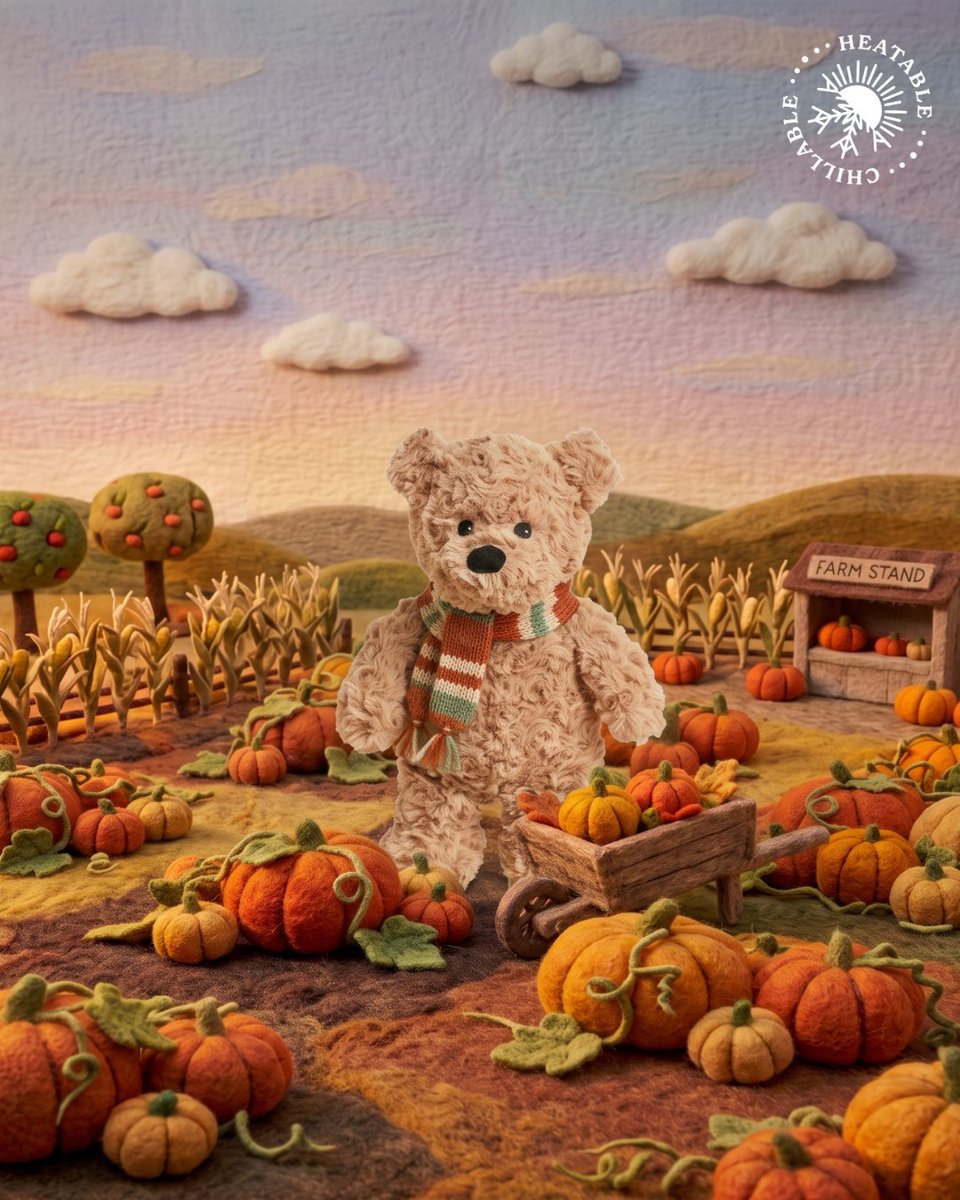 Warmies_UK's tweet photo. Pumpkin patch adventures are even cozier with a Warmies friend by your side! 🍂🧸 

Whether you’re picking pumpkins or snuggling up at home, our microwavable soft toys bring warmth and comfort to every autumn moment. 

#Warmies #PumpkinPatch #AutumnVibes https://t.co/piOP5mdBDL