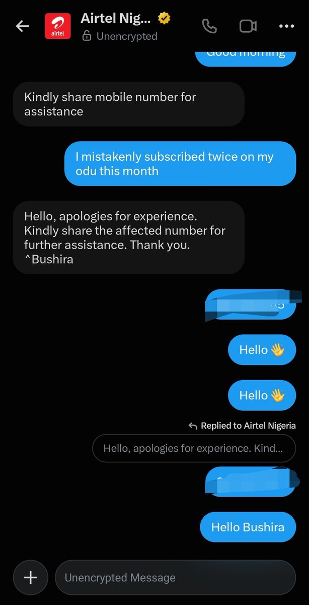 alien_code_dev's tweet photo. @AirtelNigeria Make una getata... poor customer service https://t.co/j2Rg5qU2vY