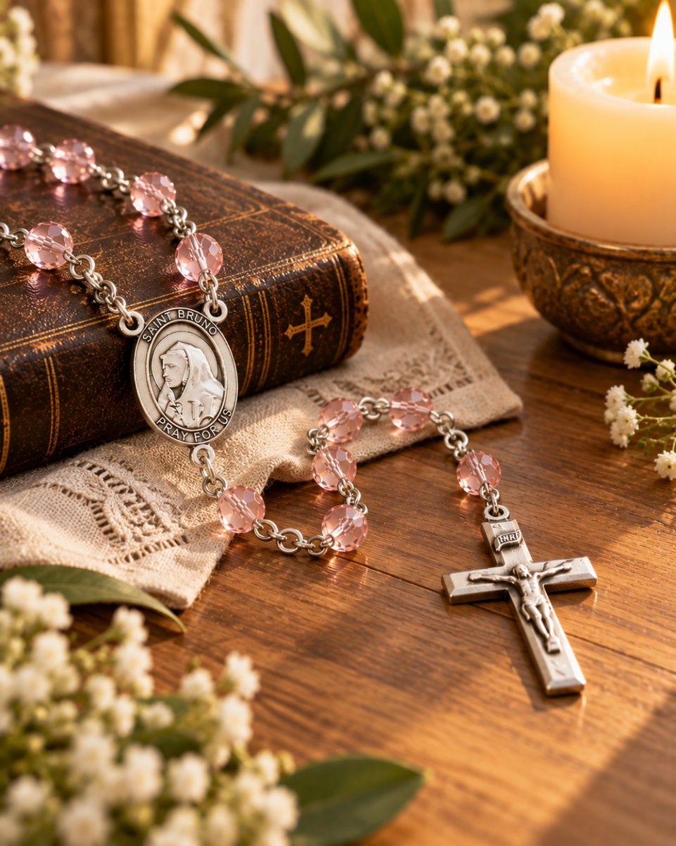 CrossesMedals's tweet photo. 🤎 St. Bruno, Priest
“Only God is good.” — St. Bruno
In a world full of noise, may St. Bruno remind us to make room for silence, prayer and the presence of God. 🕯️🙏
St. Bruno, pray for us.
#StBruno #SaintOfTheDay #Prayer #Faith #CrossesAndMedals https://t.co/2bqmkWTISU