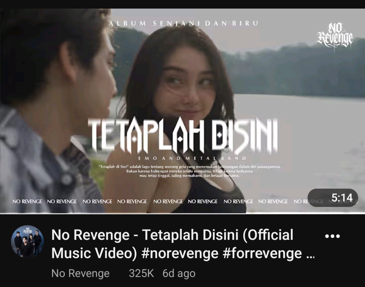 MiskinTV_'s tweet photo. Video ini pernah lewat di beranda kamu? Thumbnail nya cukup menggoda buat diklik, karena awalnya gw pikir ini 'For Revenge'.

Tapi ternyata ini 'No Revenge'. Sepertinya ini AI Music yang mengusung konsep dan tema yang sama dengan 'For Revenge'.

Video2nya terhitung cepat meraih views. Sepertinya bakal mengundang perdebatan baru soal AI Music nih.