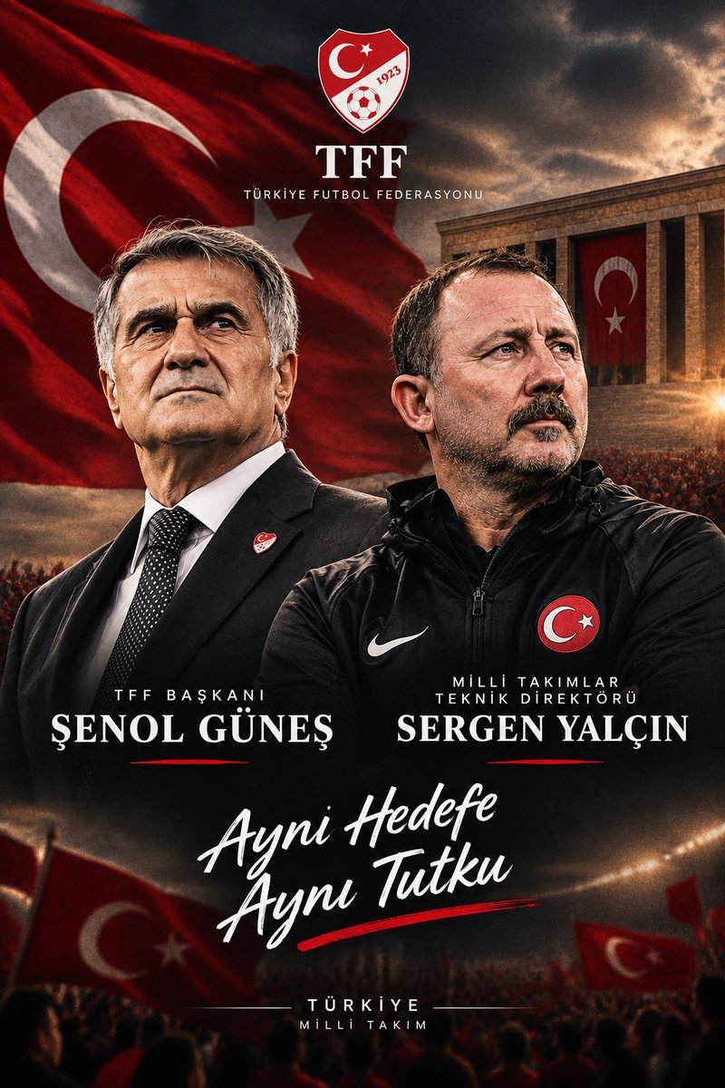 23BesiktasJK's tweet photo. Ülkenin artık şerefli ve namuslu iki insana ihtiyacı var. 

TFF başkanı Şenol Güneş
Milli Takımlar Teknik Direktörü Sergen Yalçın https://t.co/UqC5gS5iCe