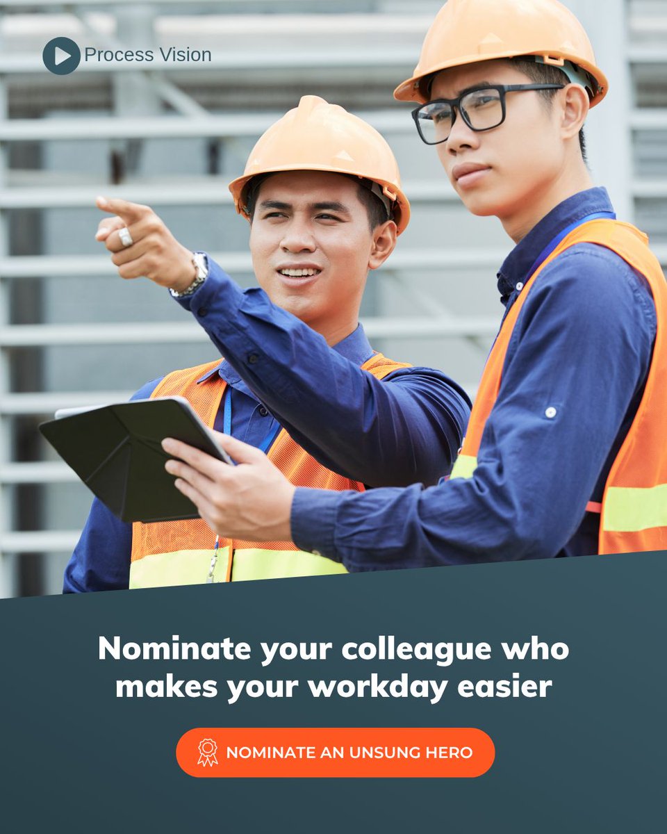 ProcessVision_'s tweet photo. ⚙️ Makes Day-to-Day Work Easier

Nominate them for our Makes Day-to-Day Work Easier category and help shine a light on the people who keep everything running.

📝 Submit a nomination: https://t.co/syyNaYQQS8 

#UnsungHeroes #TeamSupport #Recognition #PeopleMatter https://t.co/OumWsyMF97