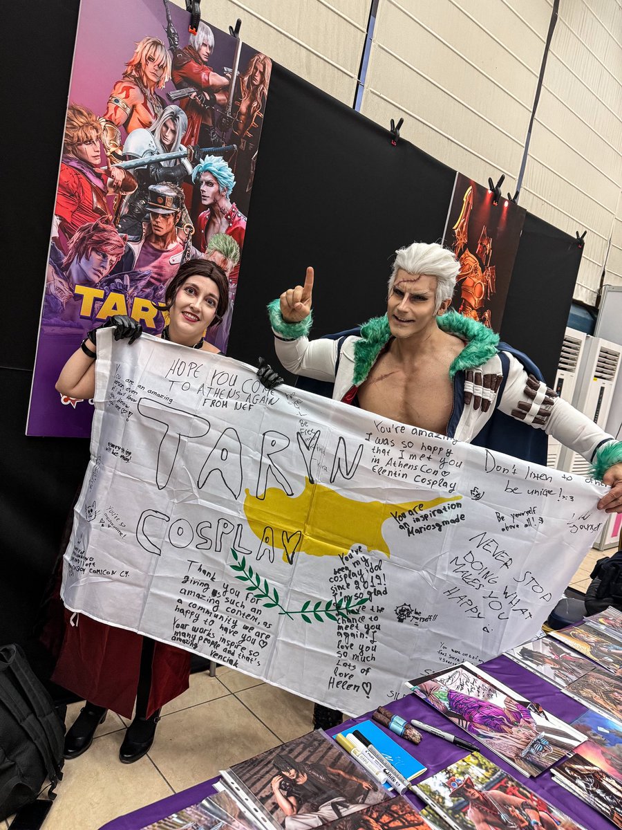 Taryn_Cosplay's tweet photo. Last weekend in a Nutshell 🇨🇾❤️ #CyprusComicCon @CyprusComicCon 
Got the most wonderful welcome by the community in Cyprus! So Happy to be back! https://t.co/3V30Fh9QcM