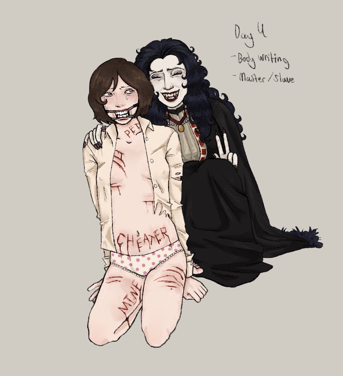 VampNear's tweet photo. gotta catch up on 5 &amp; 6 #kinktober #dracfield https://t.co/E7XPWVkY9X