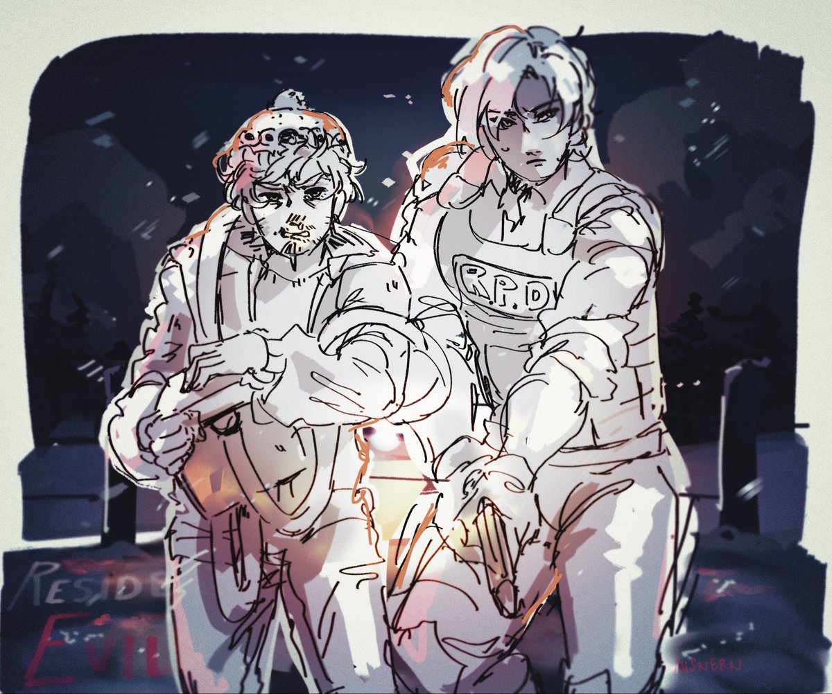 insnern's tweet photo. “On my mama bro that fence was annoying—“

“Guess you could say it left you defenceless.”

“Get out.”

#ResidentEvil  #bryanhodukavich #leonskennedy https://t.co/8J9DHgmzzW