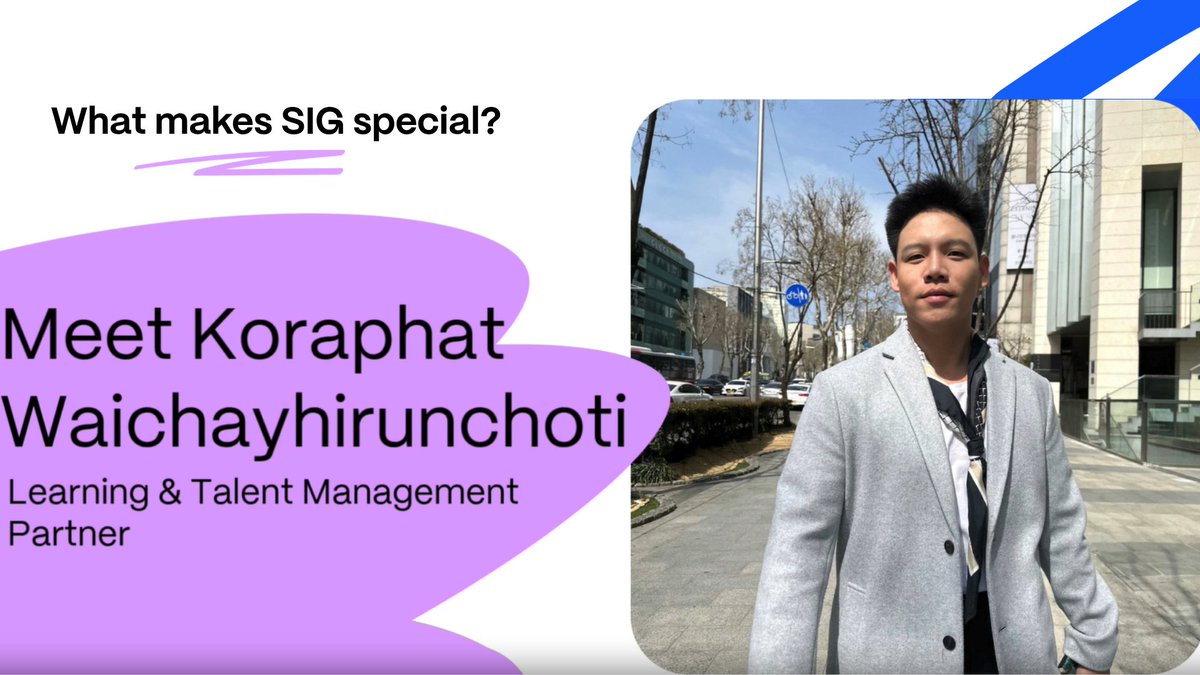 SIGCombibloc's tweet photo. What makes SIG special? For Koraphat W., Learning &amp; Talent Management Partner in Asia Pacific South, it comes down to one thing: people. 
Click the link to discover his journey 👉 https://t.co/EmryJsqfw7
#SIG #SIGforbetter #SIGspecial https://t.co/lwdth9Og2Y